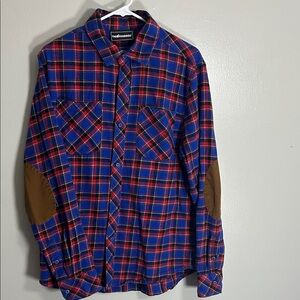 The Hundreds Blue and Red Checkered Men's Shirt